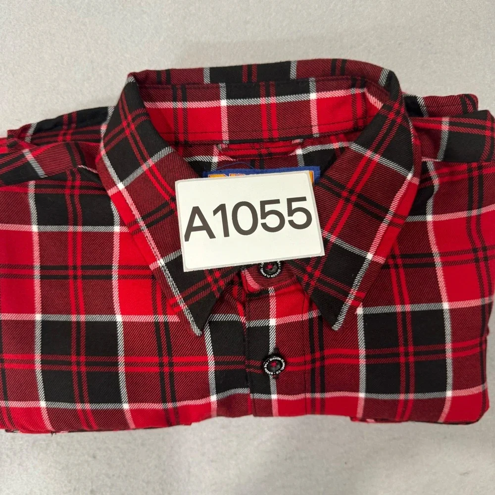 Dixxon Flannel Company The Hoser Shirt Mens LT Red Black Plaid Long Sleeve Tall